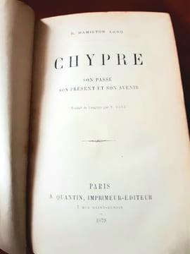 CHYPRE :SON PASSE ,SON PRESENT ET SON AVENIR. 


. HAMILTON LANG,ROBERT.