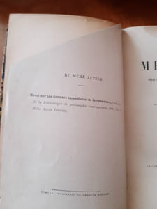 MATIERE ET MEMOIRE , essai sur la relation du corps à l'esprit.