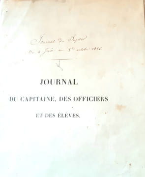 MANUSCRIT ORIGINAL.. JOURNAL DE BORD DU JUPITER DU 4 JUIN AU 1ER OCTOBRE 1856