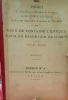 PROJET DE  DERIVATION ET UTILISATION DE LA SOURCE DE FONTAINE-L'EV&Ecirc;QUE ET DES EAUX DISPONIBLES DU BASSIIN DU VERDON 
AVANT-PROJET DE  DERIVATION ET ...