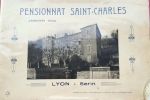 PENSIONNAT SAINT-CHARLES . JANVIER 1924. LYON -SERIN.. 
