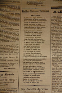 Rarissime reliure en parfait état de l'hebdomadaire conservateur La Gazette du Tarn  du n°1 [30 octobre 1898] au n°171 [29 décembre 1901].