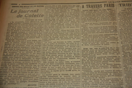 Reliure du journal quotidien LE MATIN second semestre de 1914 [1er juillet au 31 décembre]