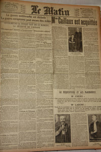 Reliure du journal quotidien LE MATIN second semestre de 1914 [1er juillet au 31 décembre]