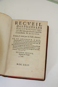 Recueil des Pièces les plus curieuses qui ont esté faites pendant le règne du Connétable M. de Luynes. Sans lieu, 1624 .