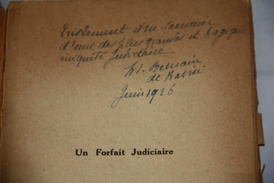 Sous la dictature de Clémenceau. Un forfait judiciaire. Le procès Paul-Meunier Judet-Bossard, Paris 1926.