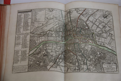 Atlas chorographique historique et portatif des Elections du Royaume. Généralité de Paris . Louis Charles Desnos géographe français, né en 1725, mort ...