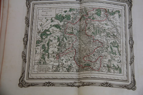 Atlas chorographique historique et portatif des Elections du Royaume. Généralité de Paris . Louis Charles Desnos géographe français, né en 1725, mort ...