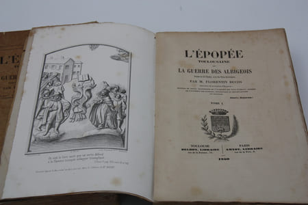 L'épopée toulousaine ou la Guerre des Albigeois . Poème en 24 chants avec des Notes historiques par M. Florentin Ducos, Toulouse / Paris 1850