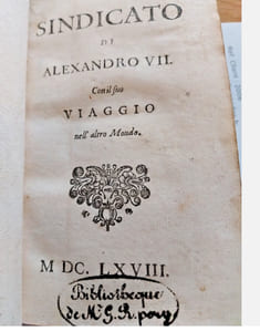 Il sindicato di Alexandro VII, con il suo viaggio nell'altro Mondo - sans lieu [Amsterdam] 1668