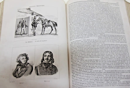 France militaire. Histoire des Armées françaises de Terre et de Mer de 1792 à 1833. ouvrage rédigé par une société de militaires et de gens de lettres... revu et publié par A. Hugo.