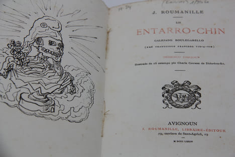 Las Entarro-Chin, galejado boulegarello [les enterrés-chiens, farce populaire]. J. Roumanille