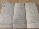 Transaction entre Jean Midot, grand archidiacre de la cath&eacute;drale de Toul et Fran&ccedil;ois d’Igny, comte de Fontenoy, conseiller du duc de Lorraine, , ...