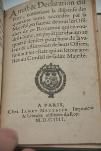 Unique. Recueil de 45 pamphlets, tous de 1614 + édit sur la Paulette en 1604.