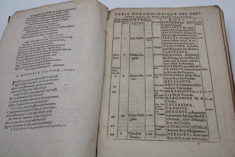 L'Harmonie Chronologique des Histoires de la Quatriesme Monarchie, selon l'ordre des années, ensemble l'Estat de L'Eglise. la disposition & ordre se ...