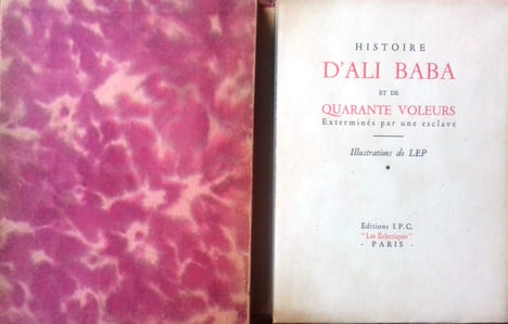 Histoire dAli Baba et la quarante voleurs exterminés par une esclave. Illustration de Lep