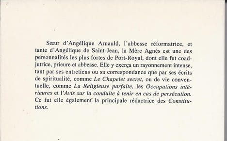 La mère Agnès Arnauld (1593-1672) Chroniques de Port-Royal N°43. Collectif