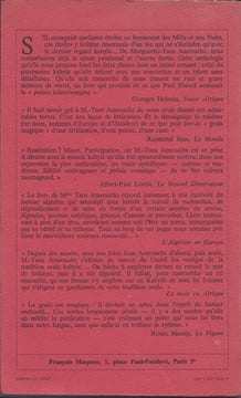 Le grain magique  Contes poèmes proverbes berbères de Kabylie. Taos Amrouche