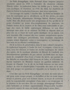 La perle évangélique 1602 Traduction française Edition établie et précédée de Le coup terrible du néant. Edition établie et présenté par Daniel ...
