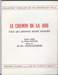 Le chemin de la joie  Ceux qui pleurent seront consolés