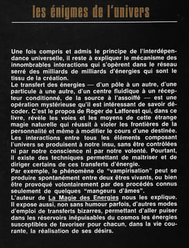 La magie des énergies. Roger de Lafforest