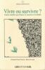Vivre ou survivre? Jeunes malades psychiques et assurance invalidité. Elisabeth Hirsch Durrett  Blaise Duvanel