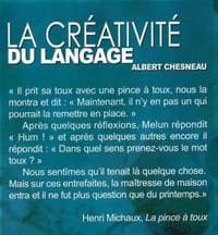 La créativité du langage