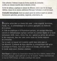 Manuel de criminalistique moderne