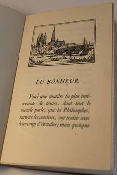 Du bonheur par M. de Fontenelle suivi d'aphorismes et de l'essai sur l'histoire. Bernard Le Bouyer de Fontenelle