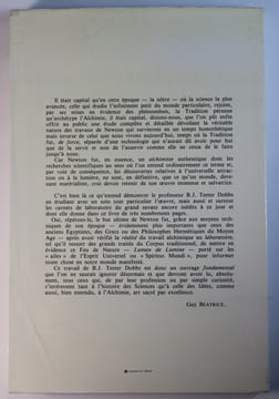 Les fondements de l'Alchimie de Newton ou «La chasse au lion vert». Betty J. Teeter Dobbs