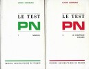 Le test PN (2 tomes). Louis Corman