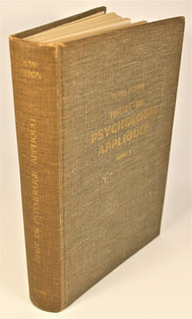 Traité de psychologie appliquée (tome 1). Collectif sous la direction de Henri Piéron