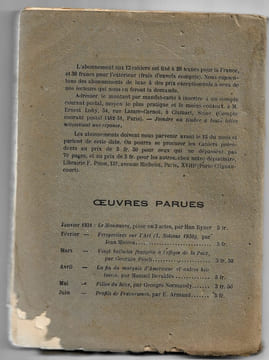 Profils de précurseurs et figures de rêve. E. Armand