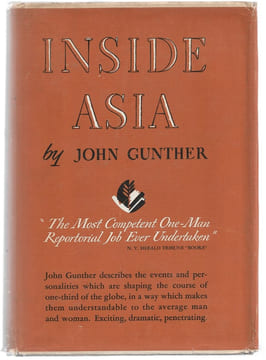 Inside Asia. John Gunther