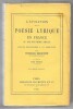 L'évolution de la poésie lyrique en France au dix-neuvième siècle (2 volumes). Ferdinand Brunetière