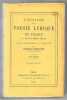 L'évolution de la poésie lyrique en France au dix-neuvième siècle (2 volumes). Ferdinand Brunetière
