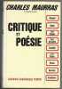 Critique et poésie. Charles Maurras