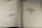 Catalogue Nicolas - Liste des grands vins 1971. Nicolas