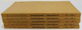 "Ephémérides astronomiques ""Charcornac"" (5 volumes)". non connu
