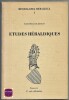 Miscellanea heraldica I : Etudes héraldiques. Louis Bouly de Lesdain