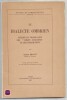 "Le dialecte ombrien - Lexique du vocabulaire des ""tables eugubines"" et des inscriptions". Alfred Ernout