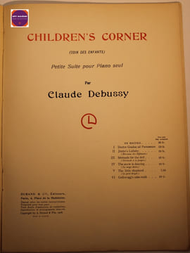 Children's corner (coin de enfants) - Petite suite pour piano seul. Claude Debussy