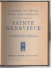 L'ann&eacute;e en f&ecirc;tes pour nos enfants - Sainte Genevi&egrave;ve. Genevi&egrave;ve Duhamelet