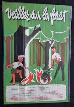 Veillez sur la forêt (affiche 38,5 x 58,5 cm.). Anonyme