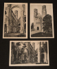 Lot de 3 cartes postales années 1950 : Ancienne Abbaye de Jumièges. Collectif