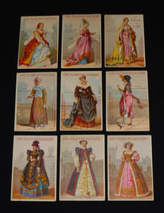 Lot de 9 chromos : Aux-Filles-du-Calvaire - Mode à travers l'histoire