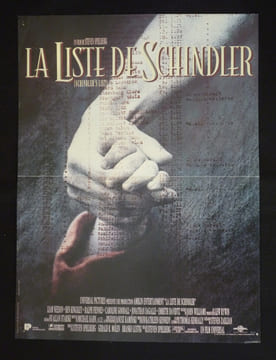 La Liste de Schindler (affichette 40 x 51,2 cm). Collectif