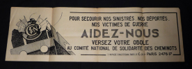 Affiche : Comité National de Solidarité des Cheminots. Collectif