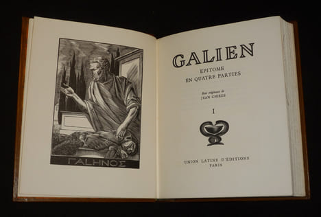 Epitome en quatre parties (4 volumes). Galien