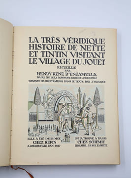 La très véridique histoire de Nette et Tintin visitant le village du jouet. Allemagne Henry-René d'